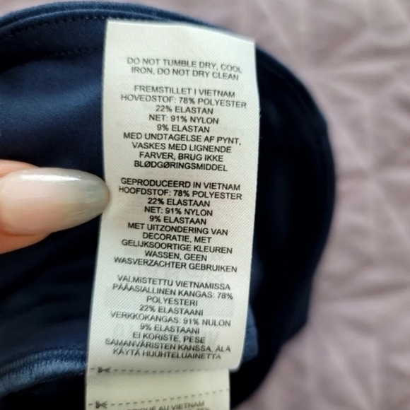 Gymshark training mesh pocket leggings slate blue size XS - Picture 7 of 12